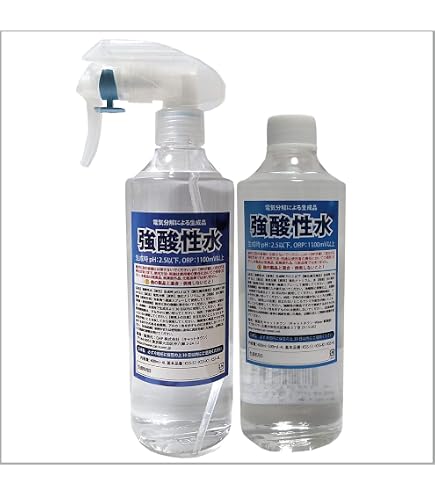 Amazon.co.jp: 強酸性水（生成時pH2.5以下・ORP1100mv以上）400ml取替