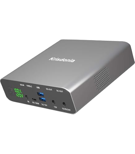 Amazon.co.jp: Krisdonia 100W PC モバイルバッテリー 大容量 64000mAh