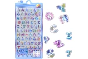 3dシール 立体 可愛い ごほうびシール デコ ご褒美 キラキラ 女の子 大容量 和風柴犬寿司美食 実心浮き彫り3d ステッカー おしゃれ スマホケース用携帯電話飾り用手帳用 DIY用 日記帳用 貼り付け可能 手芸用品 贈り物 (アルファベット-1枚