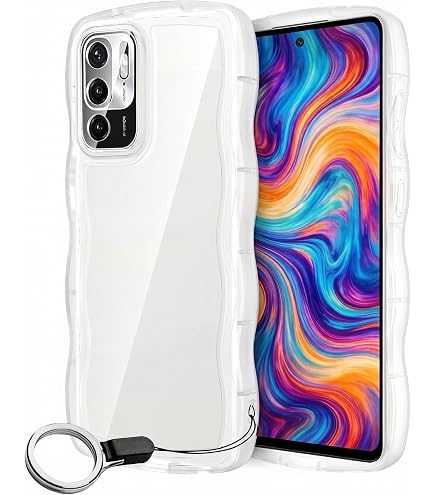 Amazon.co.jp: Xiaomi Redmi Note 10T A101XM ケース クリア ウェーブ