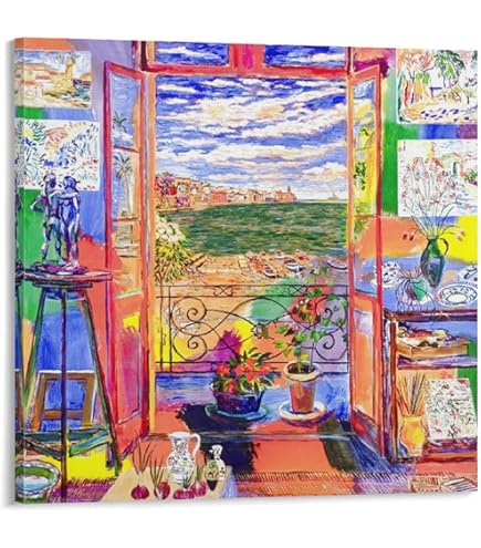 Amazon.co.jp: アンリマティスのポスターとプリント金魚と猫の壁の芸術