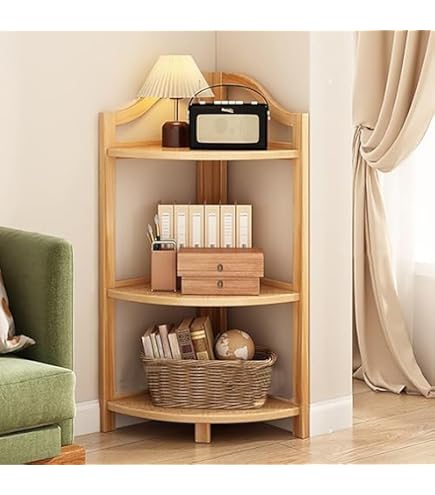 Amazon｜RAGRUND ローグルンド コーナーシェルフユニット - 竹 34x99