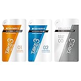 TAKE3(テイクスリー) メンズ ヘア&ボディケア 詰替3点セット コントロールシャンプー スキンケア 320mL & コントロールコンディショナー 320g & クレンジングボディウォッシュ 320mL