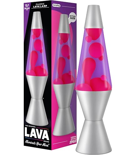 Lava Lamp Classic Lava Lamp, 14.5-inch, Purple/Yellow : Amazon.com