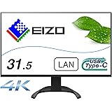 EIZO FlexScan EV3240X-BK (31.5型モニター/3840×2160/USB Type-C対応/ノートPC給電/疲れ目軽減/ブラック)