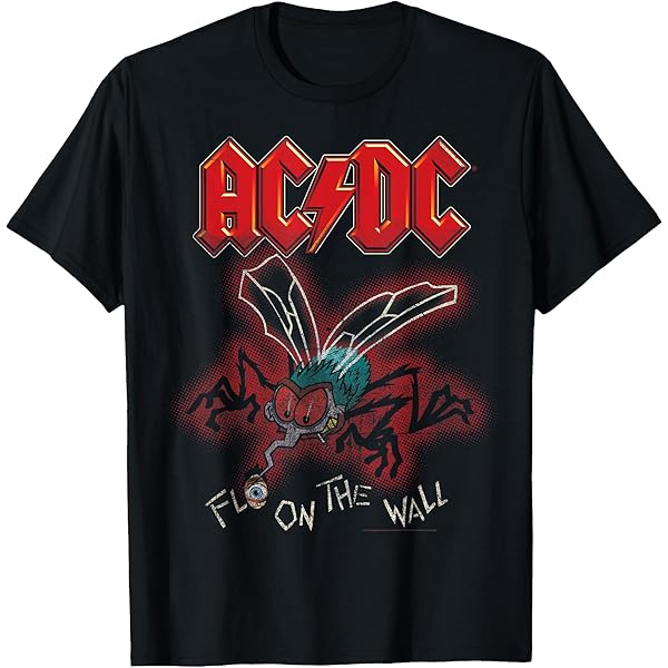 Amazon | AC/DC - Back in Black アルバムアートワーク Tシャツ