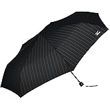 MOONBAT(ムーンバット)MIZUNO(ミズノ)ピンストライプ ワンポイントロゴ おりたたみ傘 雨傘 メンズ 耐風