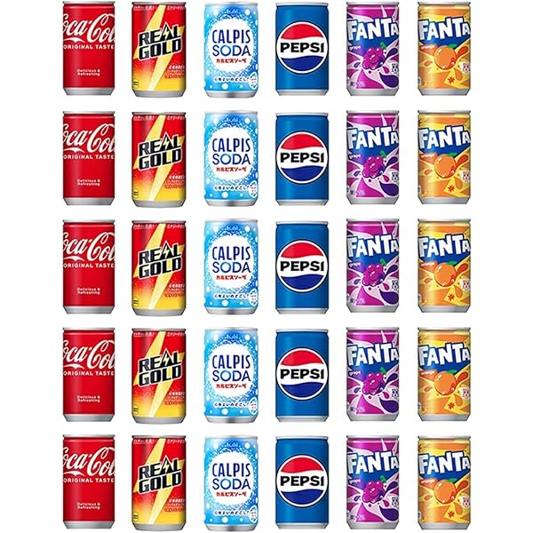 Amazon.co.jp: 炭酸飲料 ミニ 缶 ジュース 160ml 8種 E 計30本