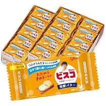 Amazon.co.jp: 江崎グリコ ビスコ ミニパック 発酵バター 5枚×40個