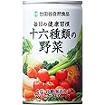 世田谷自然食品 毎日の健康習慣 十六種類の野菜 (160g×30本入) 無添加 母の日 厳選素材 野菜 ドリンク リコピン ビタミン 野菜不足 (すっきり飲みやすい/砂糖 食塩不使用/トマトベース) トマトミックスジュース 缶 野菜ジュース
