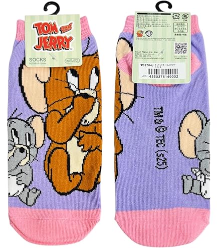 トムジェリ Amazon.co.jp: トムとジェリー ワンポイント刺繍ソックス