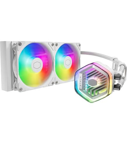 Amazon | Cooler Master ML 360 Atmos II Pixel LED White システム
