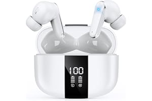 ワイヤレスイヤホン bluetooth イヤホン LED残量表示 AIスマート ENC通話 最大60時間再生 IPX7防水2026年最新Bluetooth6.0ノイズキャンセリング 低遅延 自動ペアリング ブルートゥースイヤホン 快適な装着感 超軽量