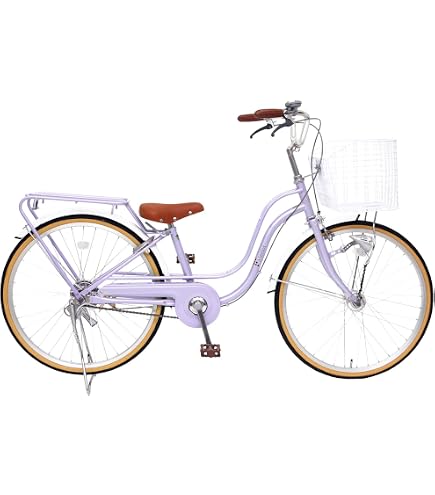 Amazon | 自転車 子ども用自転車 24インチ 6段変速ギア ホワイト 