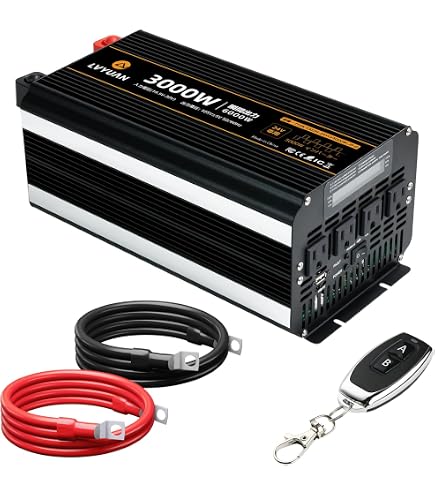 Amazon.co.jp: TAGEEBLU 3000W 24v インバーター 正弦波, 24V DCから