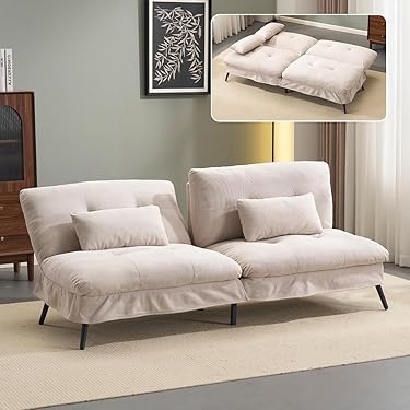 ソファーベッド　小テーブル付き　イージークリーン　ブラウンMIX　ソファ　新品 ソファーベッド小テーブル付きイージークリーンブラウンMIX