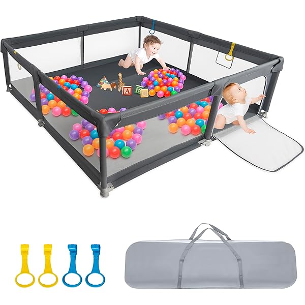 Amazon.co.jp: TUSTMO ベビーサークル メッシュ 四角 200cm