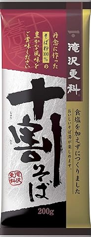 滝沢食品 更科 十割そば 200g ×5袋