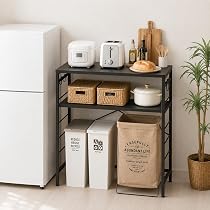 Amazon.co.jp: YDH ゴミ箱上ラック 幅80×奥行40×高さ100cm キッチン