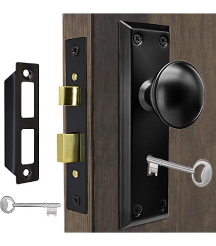 Segal SE 27580 Solid Brass Mortise Lockset – Double Cylinder, 2-1/2" Backset, For Exterior Entry Doors