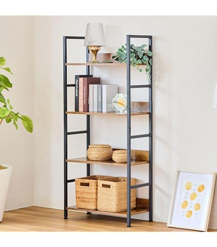 Amazon｜オープンシェルフ ラック 4段 幅60奥行30高さ135cm (L-4段