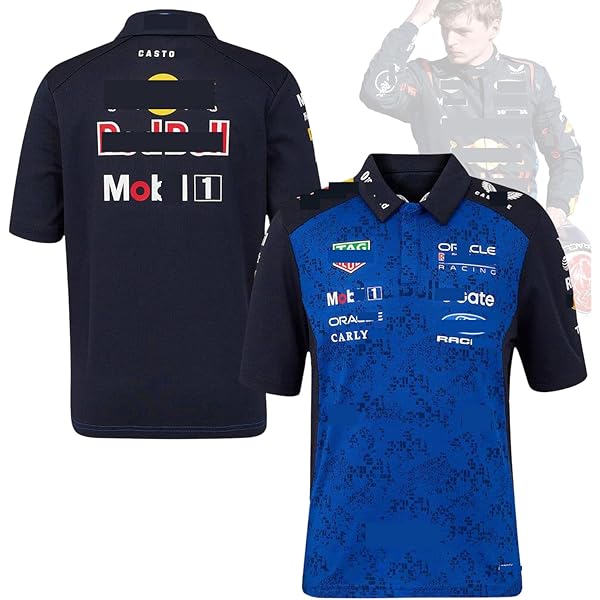 Amazon | 2023年 F1レーシングスーツ レッドブルレーシング夏用半袖速