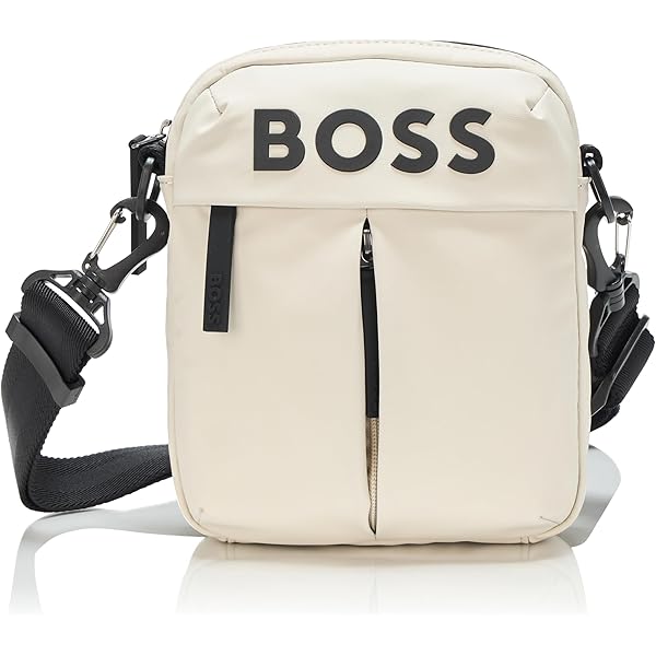 BOSS Briefcase HUGO Black Crossbody Bag For Men Hugo Mesh Logo