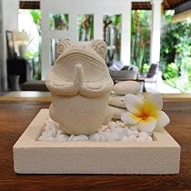 Amazon.co.jp: カエル 石像 かえる 置物 オブジェ おしゃれ 庭 石彫り 