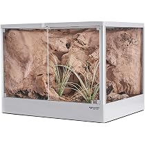 Amazon | ADVINCI 爬虫類飼育ケージ 60×45×45cm 122L 強化ガラス完全