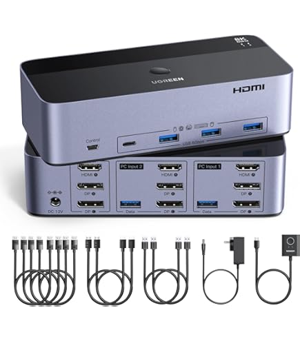 デュアルモニター USB3.0 KVM 切替器 2入力2出力 未使用 Amazon.co.jp: UGREEN HDMI KVM切替器 2入力2出力 4K60Hz USB3.0 4