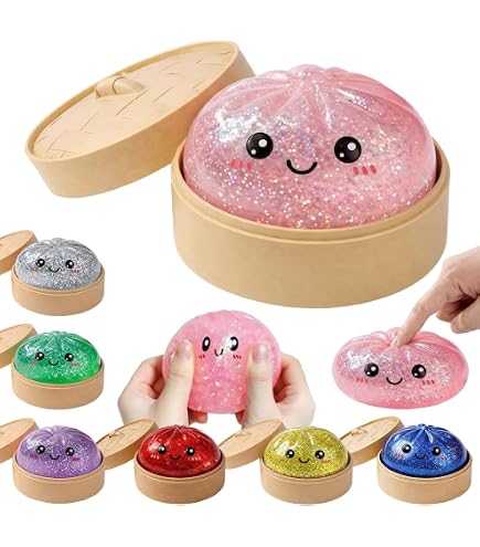 Amazon | TTFP スクイーズ 肉まん グリッターまんじゅう ストレス解消