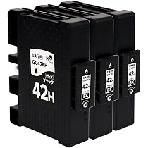 Amazon.co.jp: インクのチップス リコー用 GC42 互換インク GC42H 4色