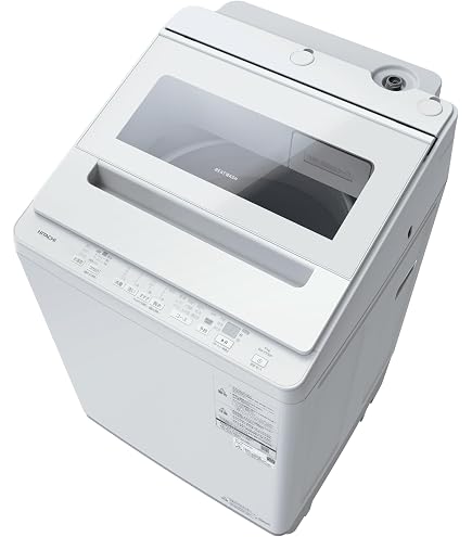 美品　2025年製 日立 ビートウォッシュ 10kg BW-V100M 洗濯機 Amazon | 日立 全自動洗濯機 洗濯10kg ホワイト ビートウォッシュ BW