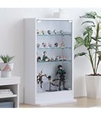 VINAEMO 回転コレクションケース フィギュアケース 棚 4段 UVカット Amazon.co.jp: VINAEMO 回転コレクションケース フィギュアケース 棚 4