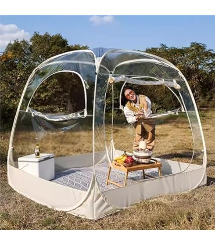 Amazon.co.jp: Kirnuo 透明テント、ガーデンドームバブルテント、360