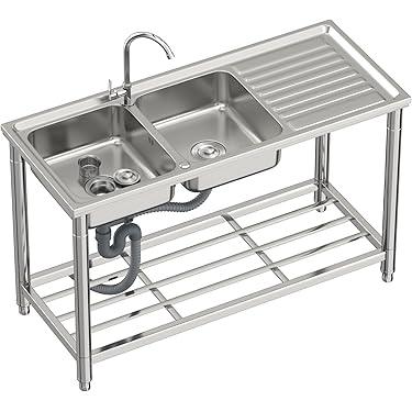 人気 ステンレス簡易流し台 ガーデンシンク 屋外 W80 761 Amazon.co.jp