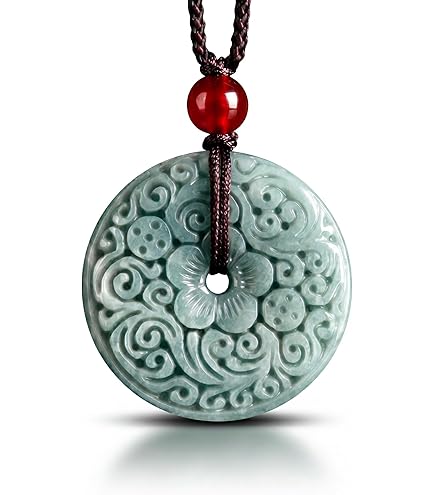 Amazon.co.jp: YTDJJWLS 50mm 天然翡翠透かし彫り Ruyi イミテーション