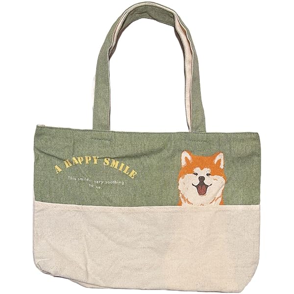 Amazon | [Mintinn] 帆布 横型 トートバッグ ポケット付き