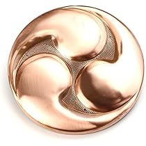 銅製:夫婦鳩(小判台付) イタリア直輸入 アンティーク小物 真鍮製 トレー バスケット