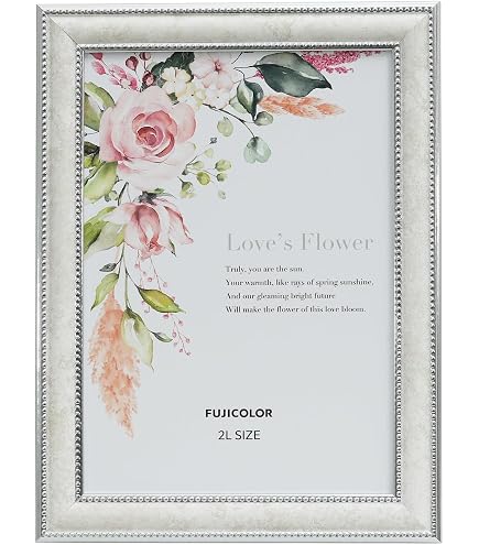 FUJICOLOR 額縁 アートフレーム アクリル 全紙 木製 ホワイト 47084