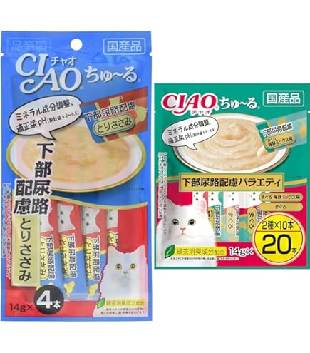 Amazon.co.jp: 【セット販売】チャオ ちゅ～る 下部尿路配慮 とり