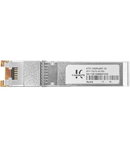 Amazon.co.jp: 10GBASE-T RJ45変換 SFP+モジュール PAC-10GE-T 光