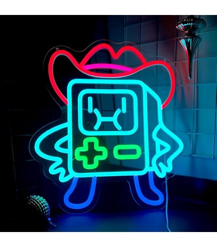 Amazon.co.jp: Kavaas ゲーマーネオンサイン、ゲームコントローラーLED