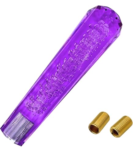 Amazon.co.jp: Meliore シフトノブ 八角 クリスタル バブル 気泡 入り