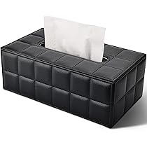 定価2.4万！新品！ボナベンチュラ　ティッシュボックスカバー 黒色　ケース Amazon｜BONAVENTURA ボナベンチュラ ノブレッサ ティッシュ