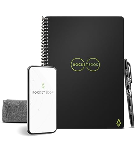 Amazon.co.jp: Rocketbook Flip 再利用可能 スマートメモ帳 上綴じ