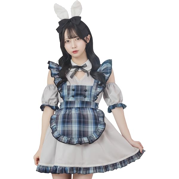 Amazon.co.jp: [Malymoon] コスプレ アニマル バニー ウサギ 黒 青