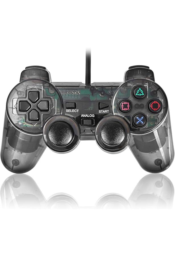 Amazon.co.jp: JINHOABF PS2 有線コントローラー 2個パック ダブル