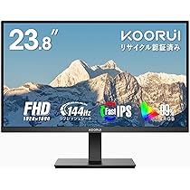 Amazon.co.jp: KOORUI モニター 24インチ 144Hz フルHD