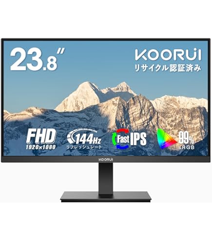 【新品同様】KOORUI モニター23.8インチ 本体,箱付き Amazon.co.jp: KOORUI モニター 23.8インチ 24N1A ディスプレイ